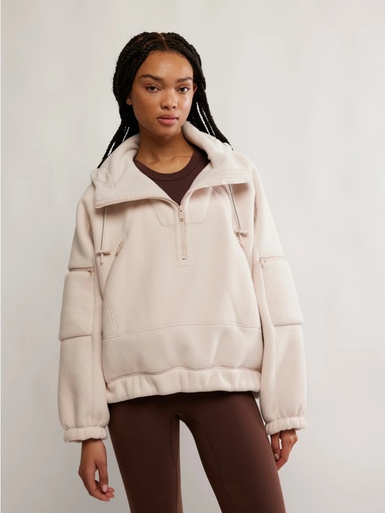 Free People Tops - Free People Wild And Free Fleece Pullover